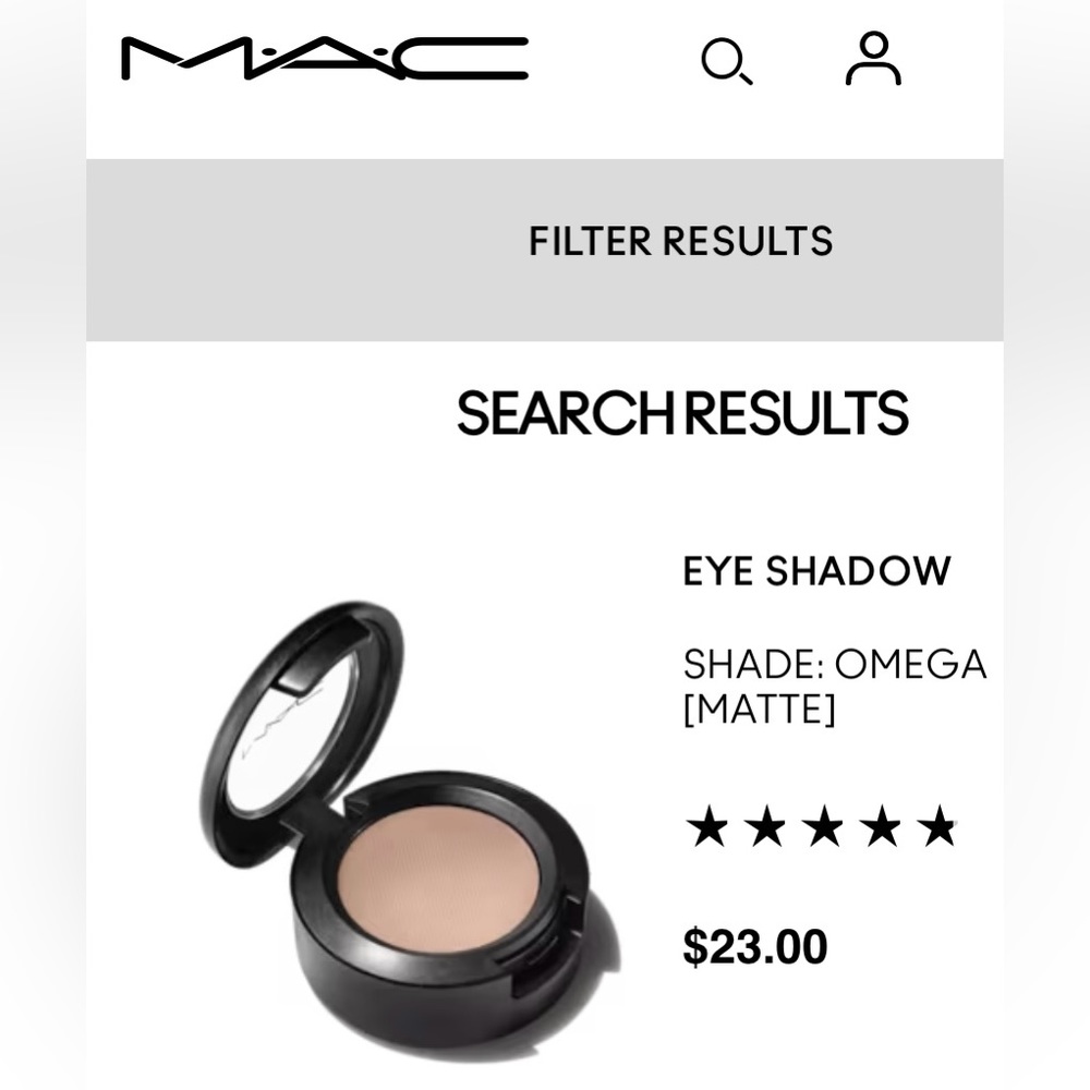 MAC Eye Shadow, Omega, NIB ✨ - Picture 4 of 4